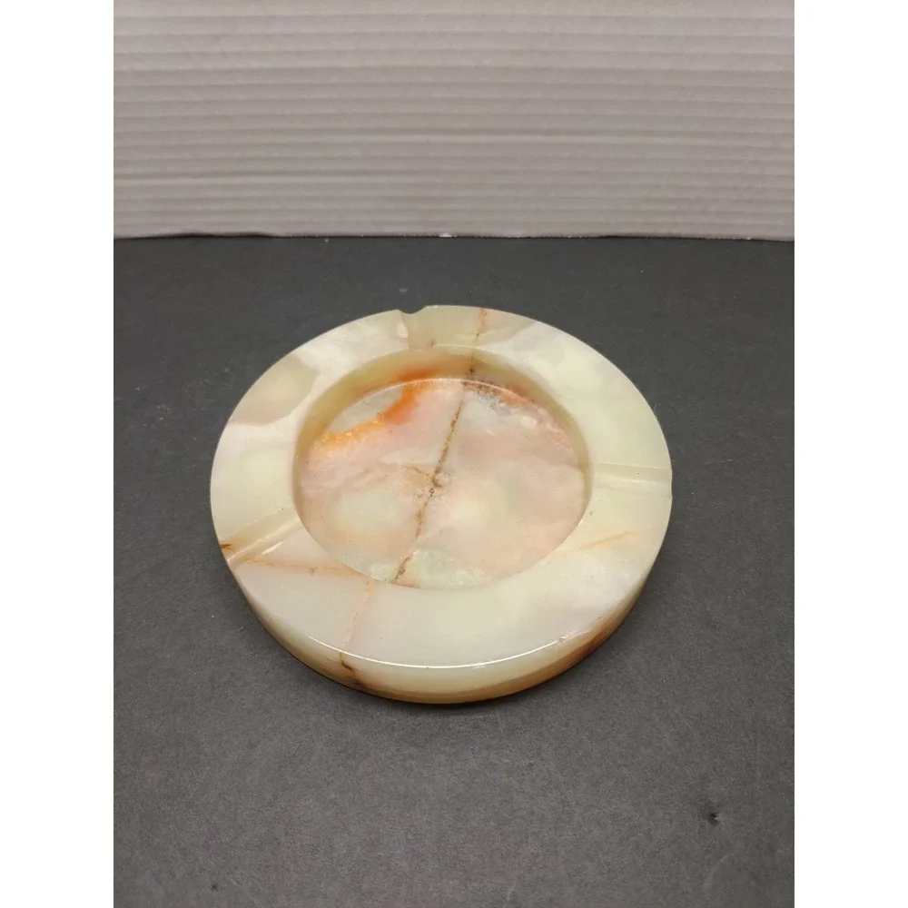 Hand Carved Genuine Onyx Stone Ashtray Bomel Collection Pakistan 6
